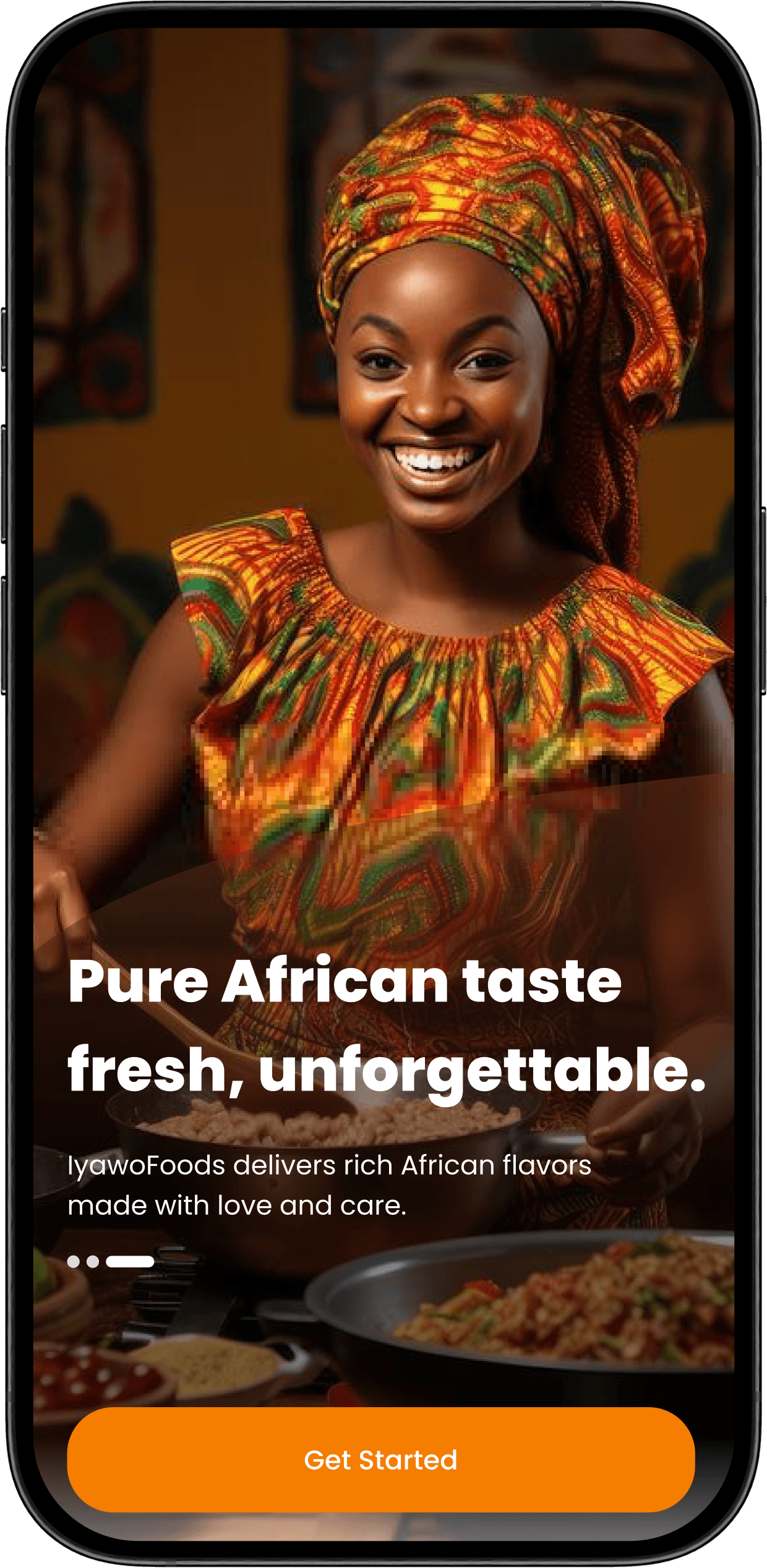 Iyawo get started screen